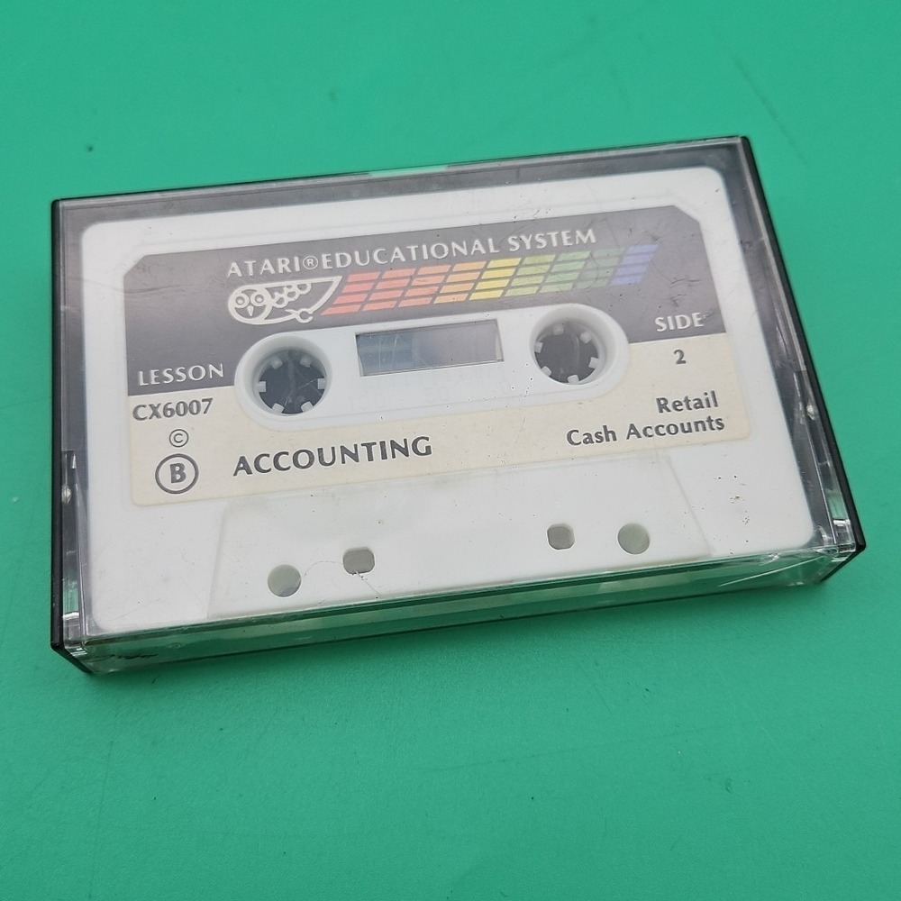 Atari Educational System Cassette Game Accounting Vintage - Picture 4 of 5